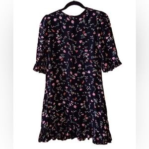 GANNI floral mini dress sz 38